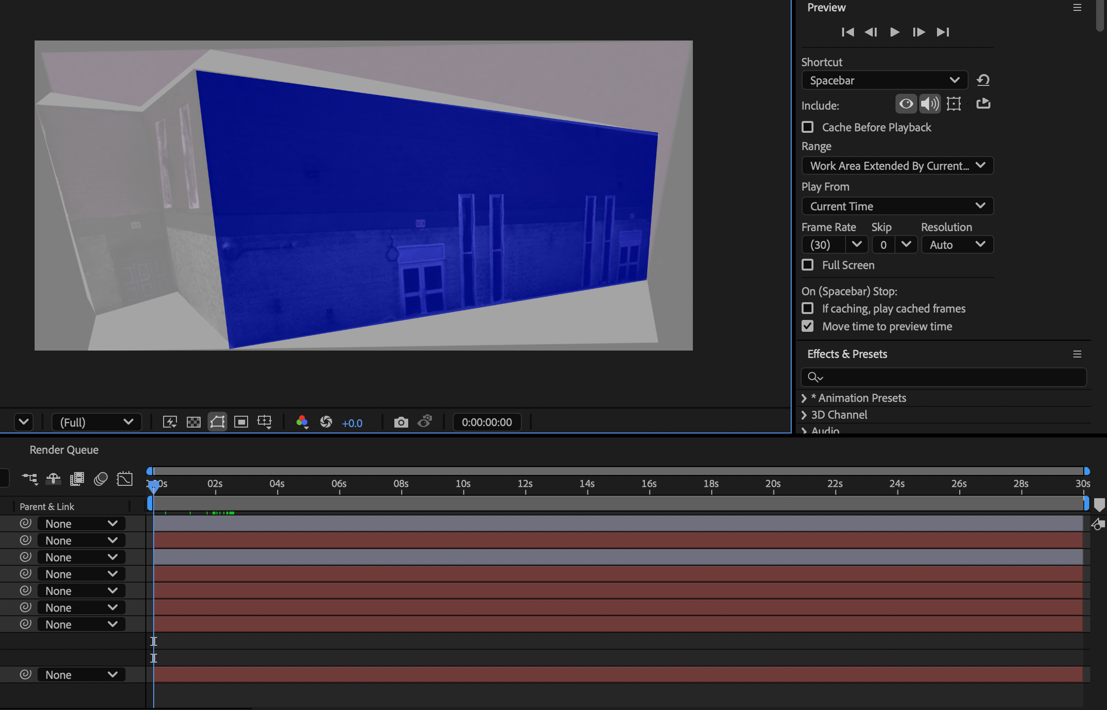 projection mapping template